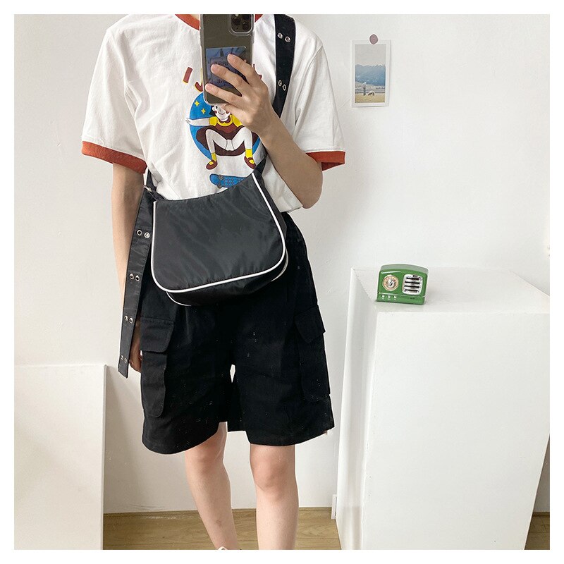 Dames Dagelijks Reizen Portablearmpit Tas Toevallige Polyester Vrouwen Hobos Kleine Onderarm Schoudertas Vrouwelijke Messenger Bags: black