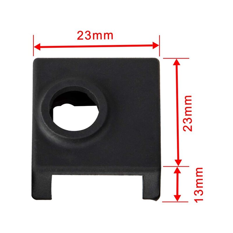 Bloque calentador de impresora 3D cubierta de silicona Mk7/Mk8/Mk9 Hotend para Ender 3, Ender 3 Pro, Cr-10,10S,S4,S5 Anet A8 y boquilla extrusora