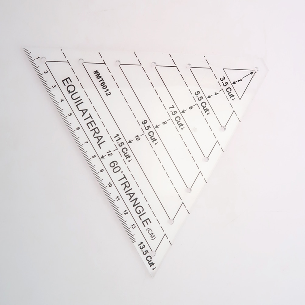 Patchwork Ruler 60 Degree Triangle Quilting Ruler Patchwork Acrylic Template Sewing Accessories