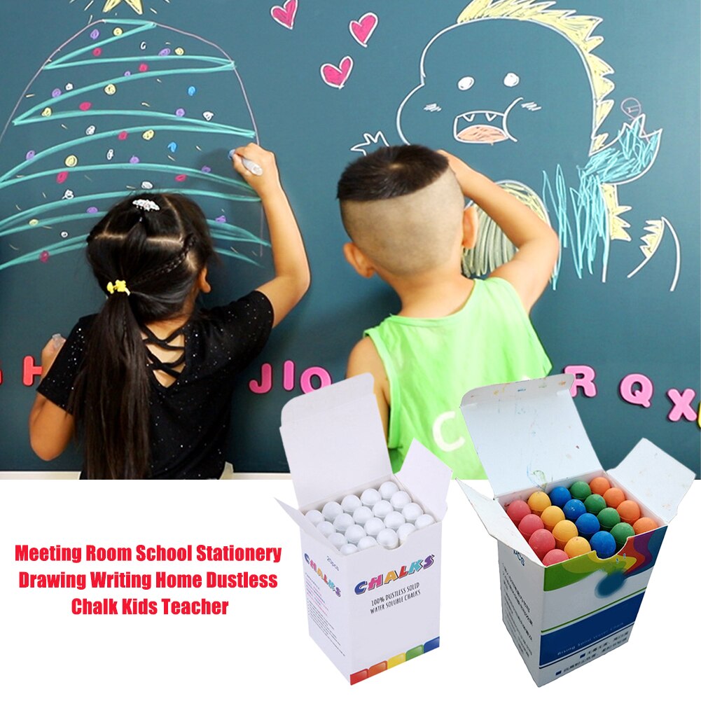 Meeting Room Non Toxic Kindergarten Drawing Writing Manual Playground Dustless Chalk Pavement School Stationery Kids Teacher