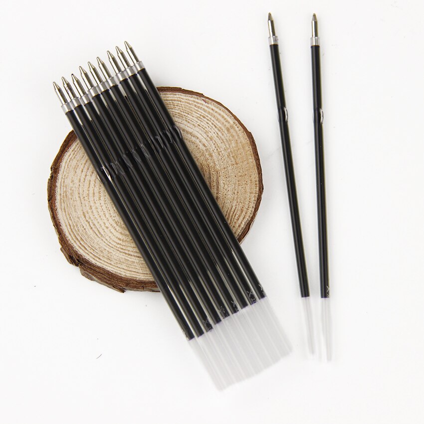 30 stks/partij 0.7mm Balpen Core Blauw 107mm Auto Balpen Refill Briefpapier Kantoor School Schriftelijk Leveringen