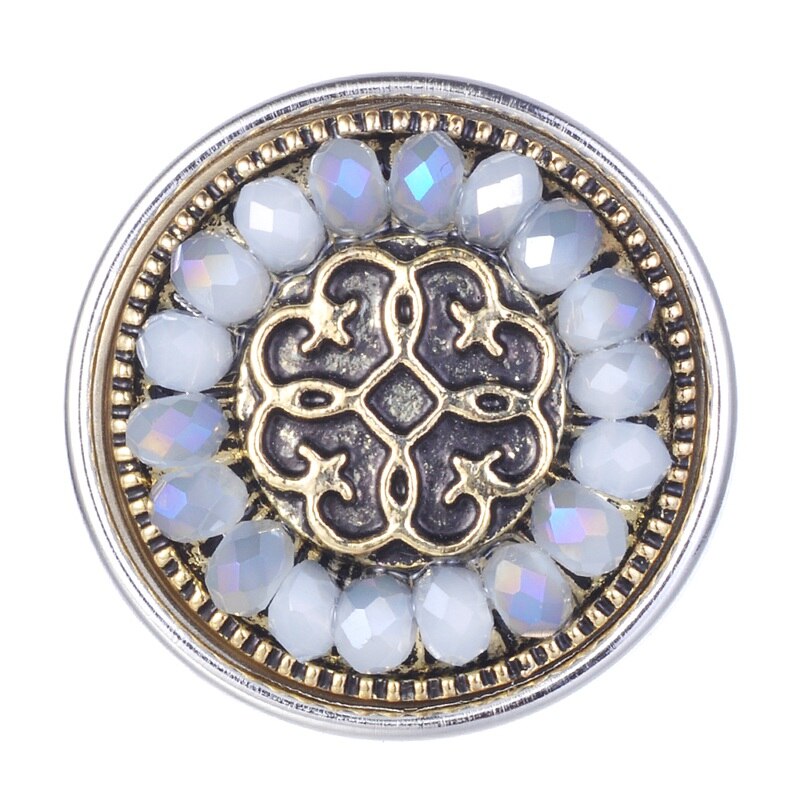 Antique Brass Snap button 18mm Snap Charms fit Ginger Snaps jewelry Vn-1988: 3