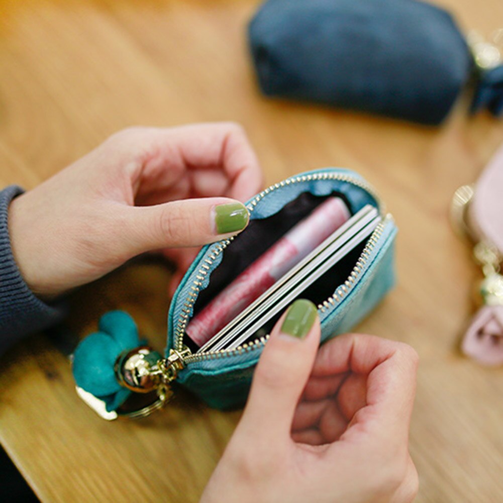 Femmes filles en cuir portefeuille porte-carte porte-monnaie embrayage sacs à main petit