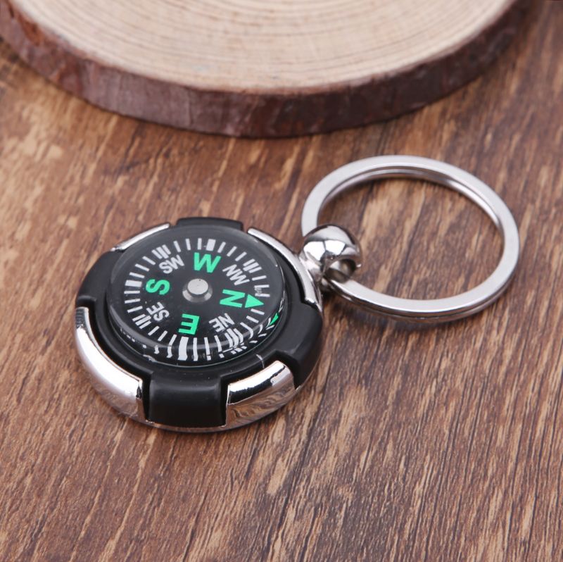 Mini boussole de navigation pour Camping en plein air et randonnée, porte-clés Portable, outil de survie, accessoires, 1 pièce