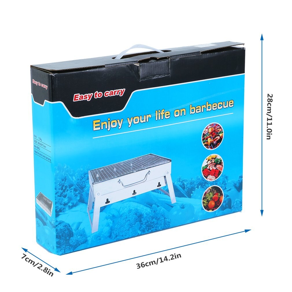 Portable Camping Barrel BBQ High Grade Stainless Steel Burn Barrel White Steel Camping Furnace CA-05A