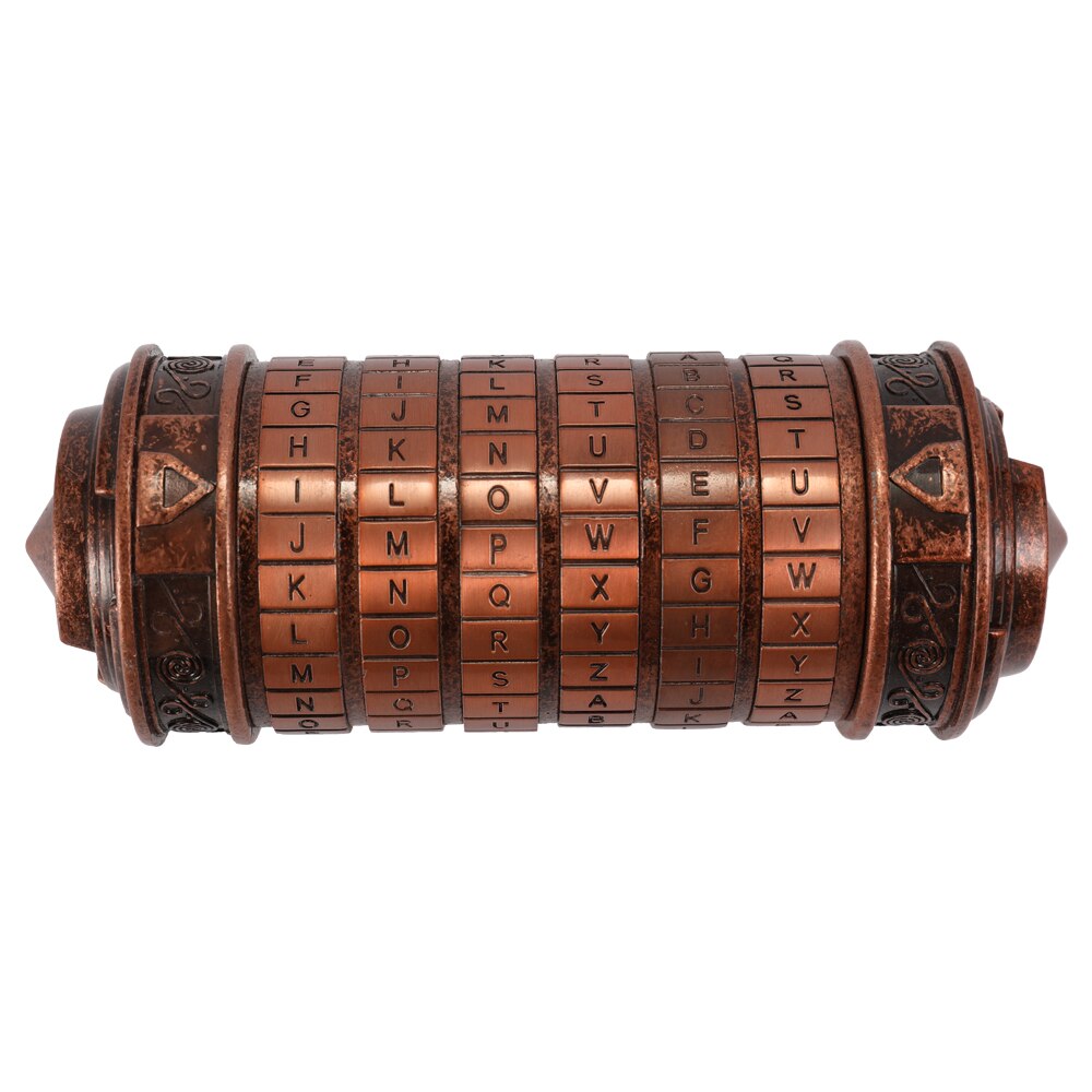 Valentine Password Combination Lock Retro Birthday Valentine Box Cylinder Lockbox Da Vinci Code Alphabet Locks