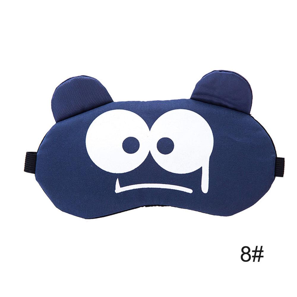 1pc Cute Cartoon Expression Eye Mask Soft Funny Sleeping Mask Cover Travel Relax Eye Band Eyepatch Aid Kids Protective Blindfold: 8