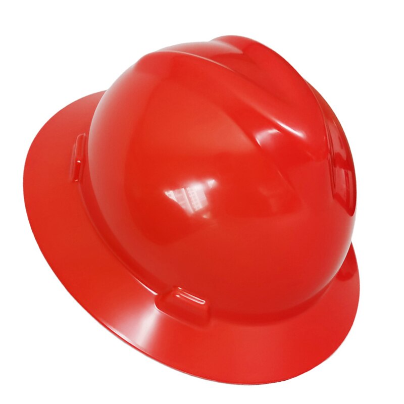 Full Brim Hard Hat Pure Color Work Safety Helmet Lightweight Work Cap for Construction Railway Mine Traffic 5 colors