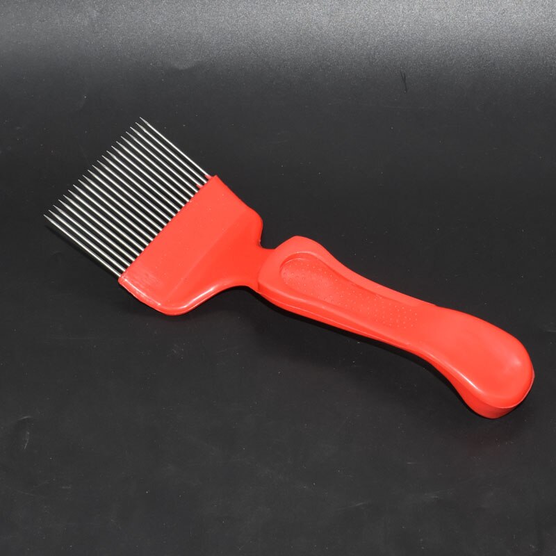 1 pcs 21-Pin Roestvrijstalen Naald-cut Honing Mes Schrapen Wax Schrapen Cover Met Wax Cover Kam honing Honingraat Hark Bee Tool