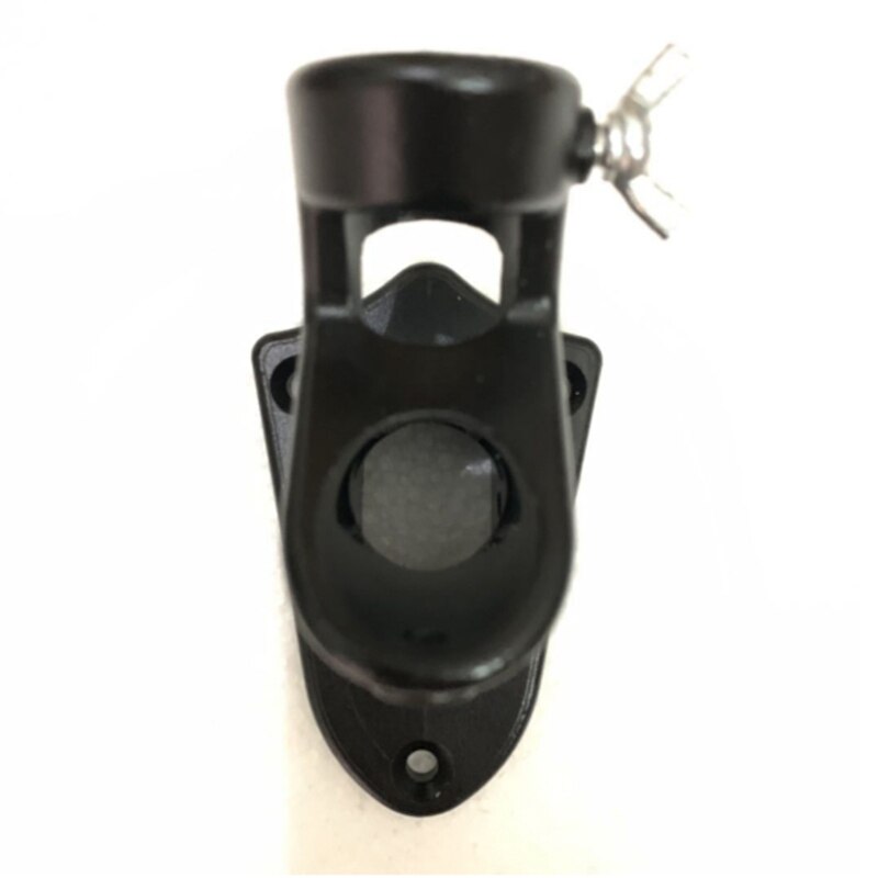 Support pour mât de drapeau robuste support de montage pour mât de drapeau en acier inoxydable pour mât de drapeau (noir)