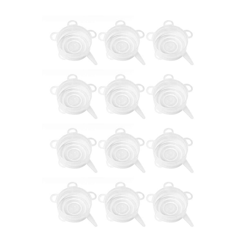 12 Pack extra Dicke Silikon Dichtung Deckel dauerhaft strecken Konserven Gläser Deckel Wiederverwendbare Tassen Glas deckel Mason Gläser Vakuum Abdeckung wickeln: 12Stck dick Farbe