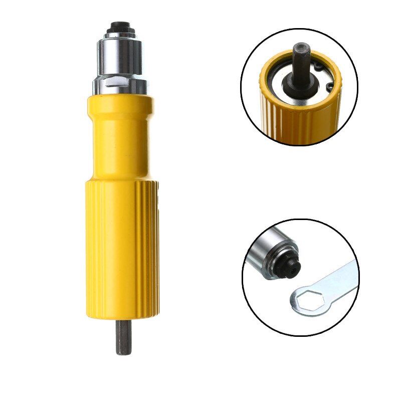 Electric Rivet Nut Gun Riveting Tool 2.4mm-4.8mm Cordless Riveting Drill Adaptor Insert Nut Tool Riveting Drill Adapter