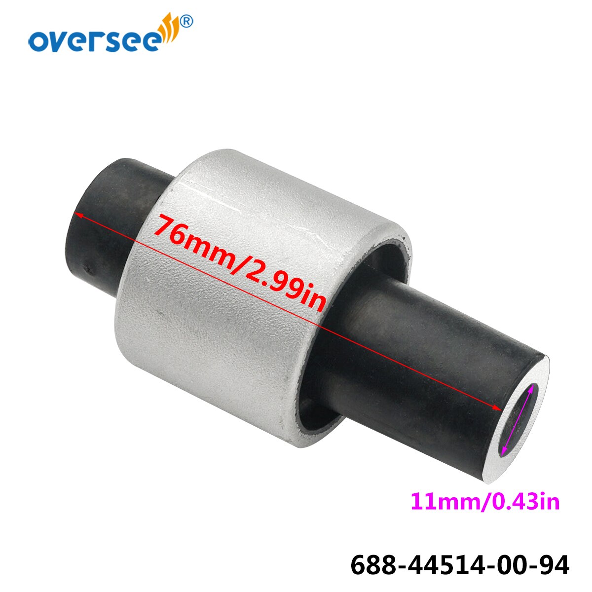 688-44514 Dampper Rubber Mount Upper For Yamaha Outboard Motor 2T Parsun T85-02020100 85HP 90HP 688-44514-00-94