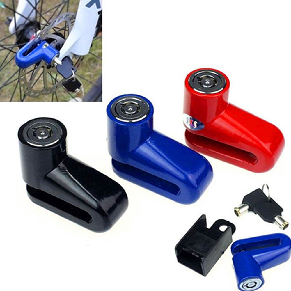 Motorfiets scooter antidiefstal remschijfslot voor fiets fietswiel schijfslot motorfiets veiligheidsremslot eenvoudig te gebruiken 3 kleuren