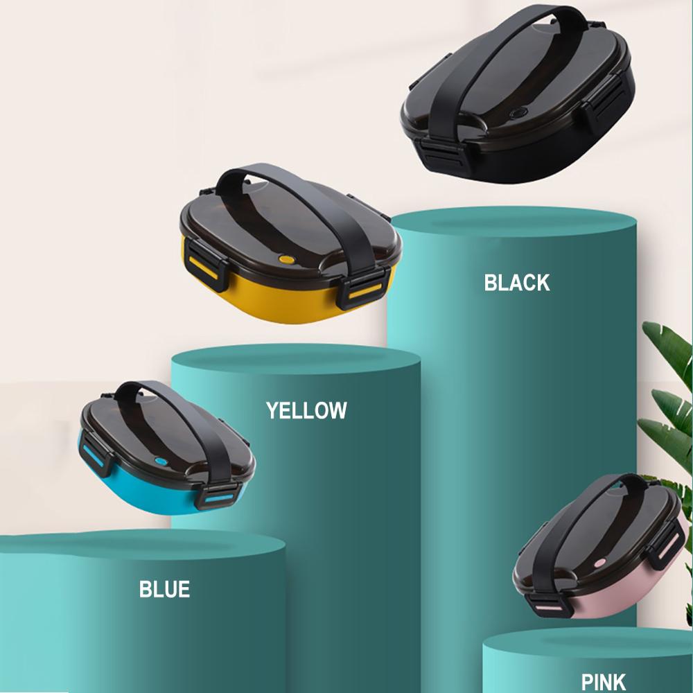 MICCK Stainless Steel Lunch Box For Kid Heated Lunch Box Kitchen Accessories Bento Box Meal Prep Food Container Storage