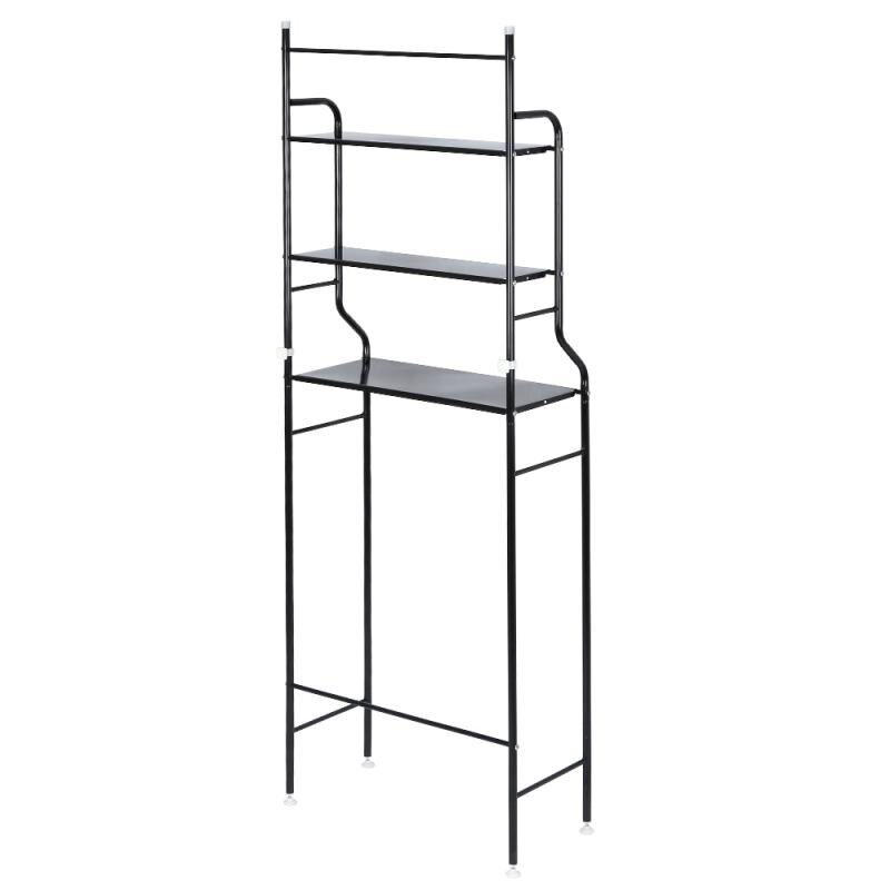 Thicken Stainless Steel Rack Toilet Cabinet Shelving Kitchen Washing Machine Rack Bathroom Space-saving Shelf Clean Storage Hold