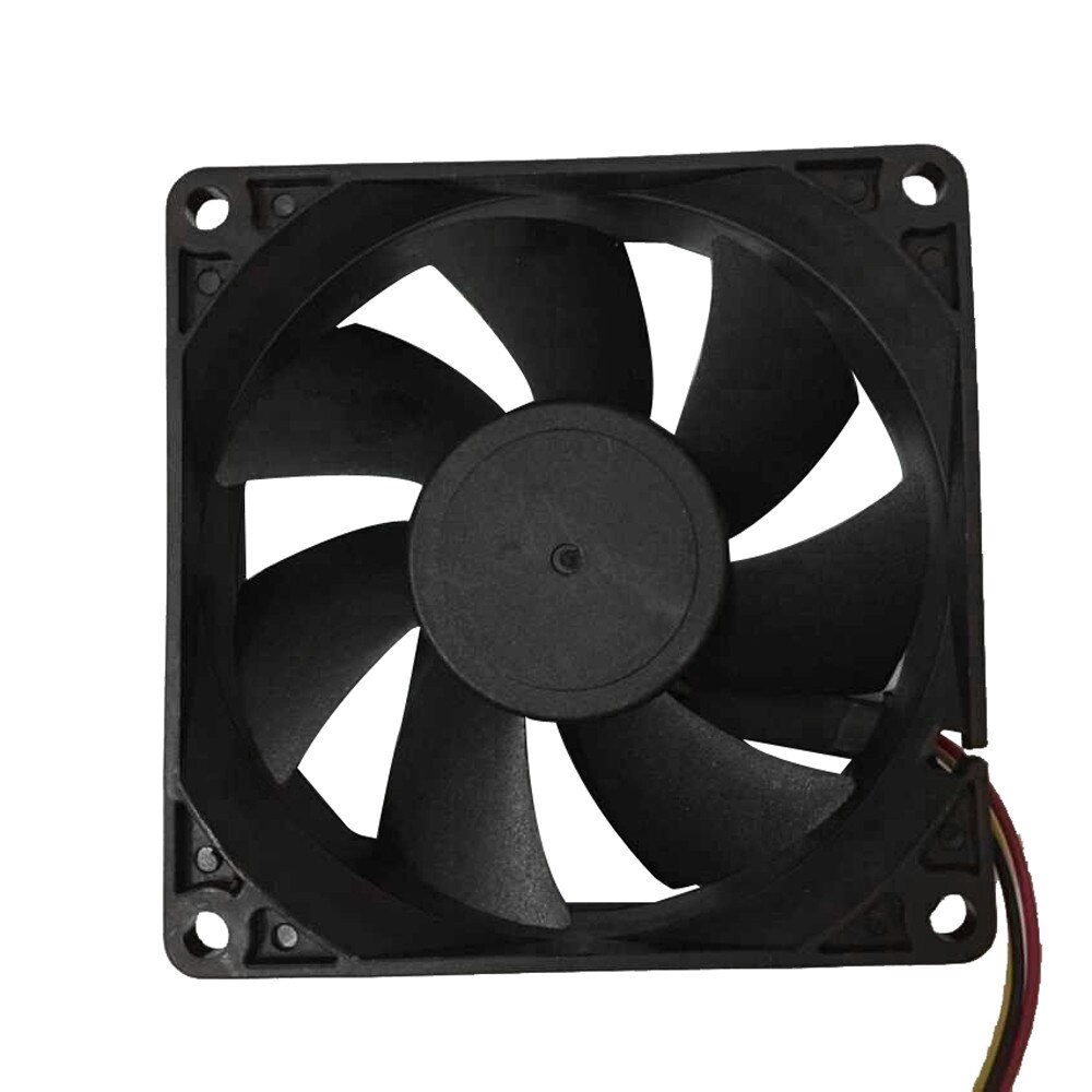 Computer Case Pc Fan Rustig 8Cm/80Mm/80X80X25Mm 12V Computer/Pc/Cpu Stille Koeling Apparaat Case Fan Zwart 3pin Interface