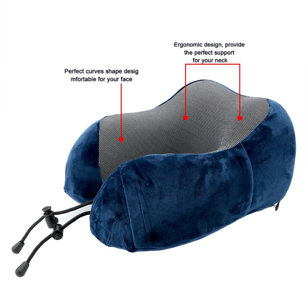Memory Foam Soft Reizen Kussen Nek Kussen Reizen Gezondheidszorg Nek Cervicale Vliegtuig Kussen U Vormige