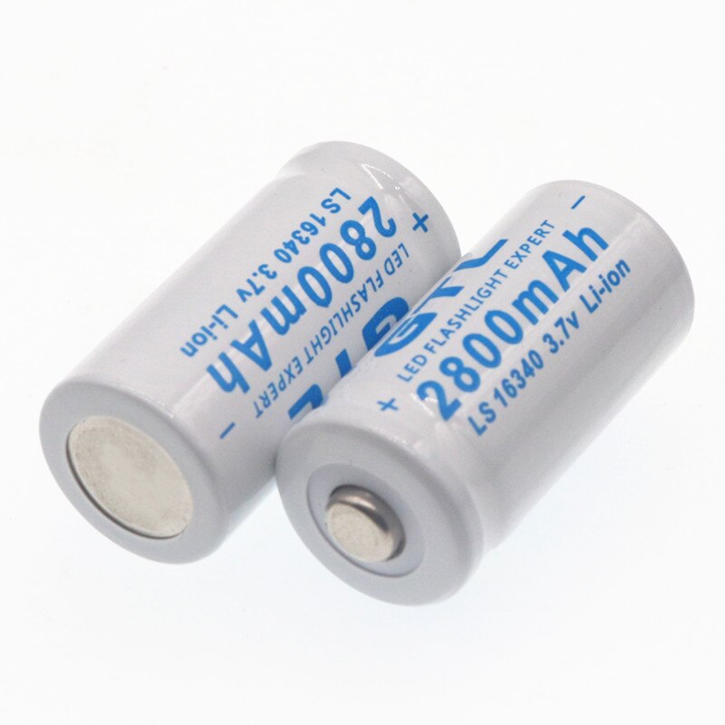 2800 Mah Oplaadbare Li-Ion 16340 Batterij Universalbc Led Zaklamp Expert 2800 Mah Ls 16340 3.7V Li-Ion Paarse Kleur