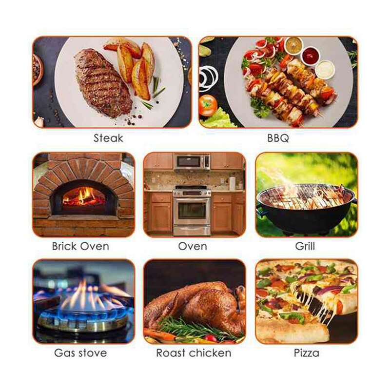 10 inch Round Pizza Stone, Used for Cooking Pizza Rolls in the Baking Grill, Oven and Grill Pan Kitchen