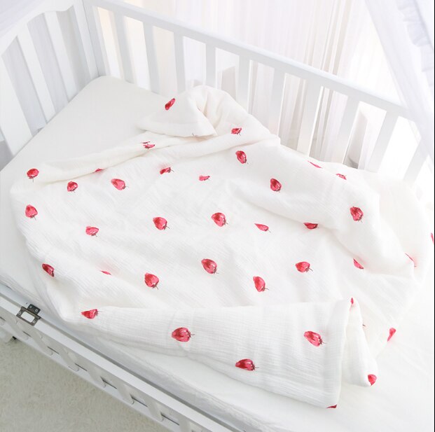 Tecknat täcke bambu baby muslin filt muslin träd swaddle bättre än anais baby/bambu filt spädbarnssjal: 1 / 100 x 100cm