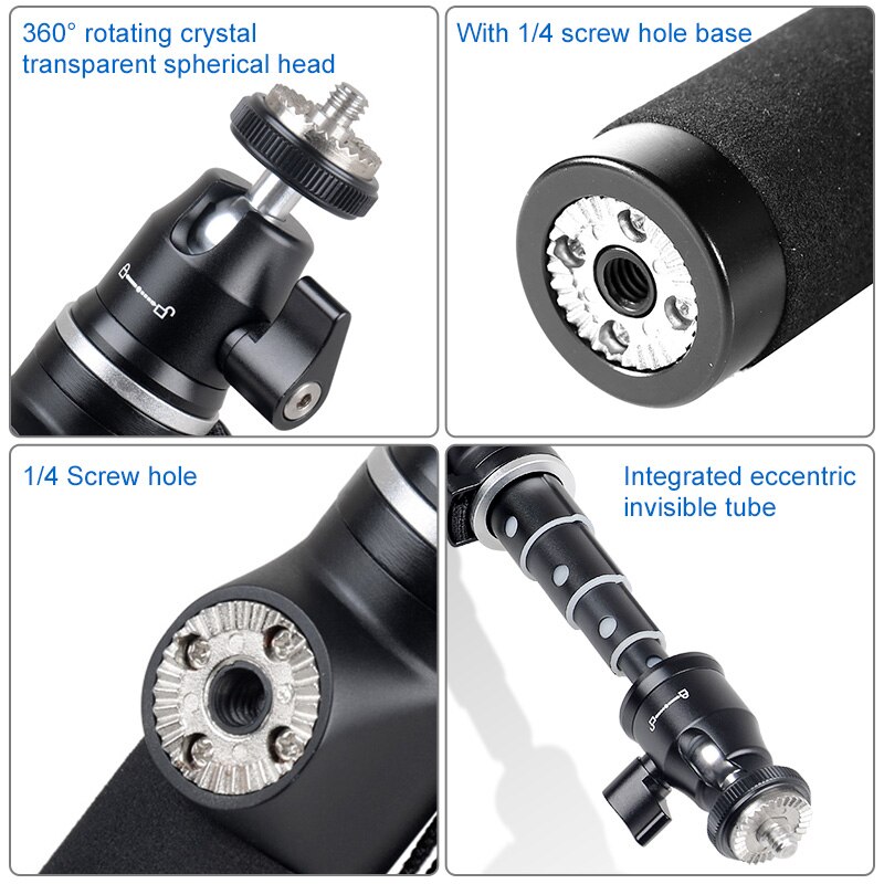 Varilla de extensión para DJI OSMO Plus y Osmo, palo de extensión escalable, accesorios de cardán de mano móvil