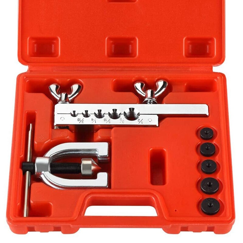 7Pcs Air Conditioner Copper Pipe Flare Expanding Tool Set Aluminum Mild Steel Brake Pipe And Copper Pipe Tool