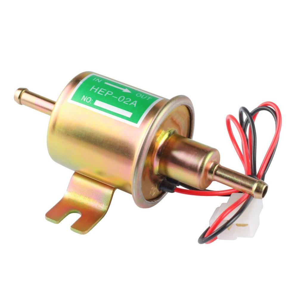 Hep -02a gas diesel brændstof pumpe inline lavtryk elektrisk brændstof pumpe 12v 24v elektronisk pumpe elektronisk diesel pumpe: Guld 12v