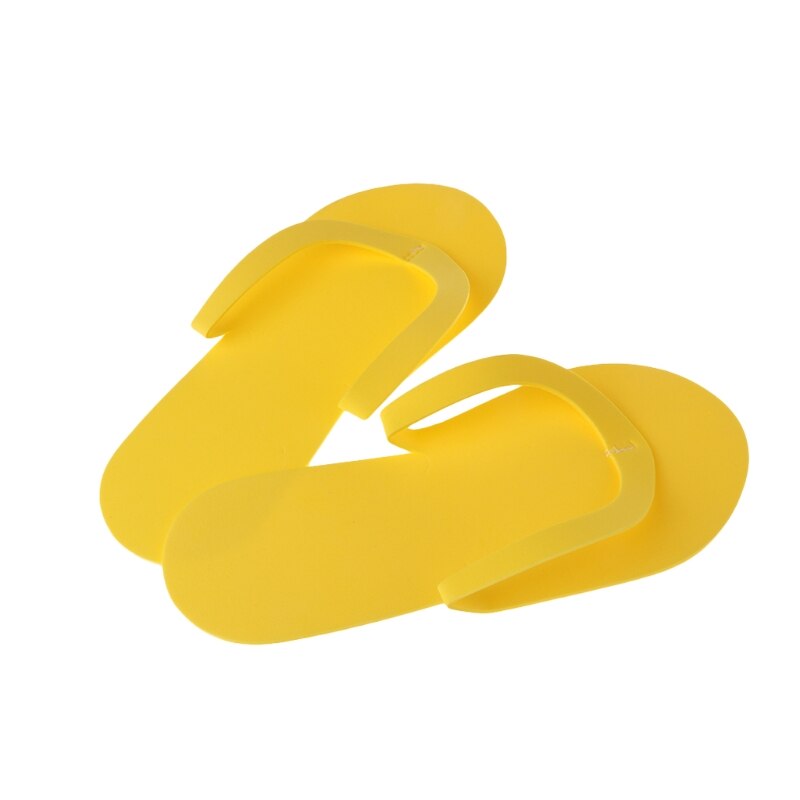 12 pares de zapatillas desechables de interior pedicura salón de hotel uso de espuma chanclas nuevas