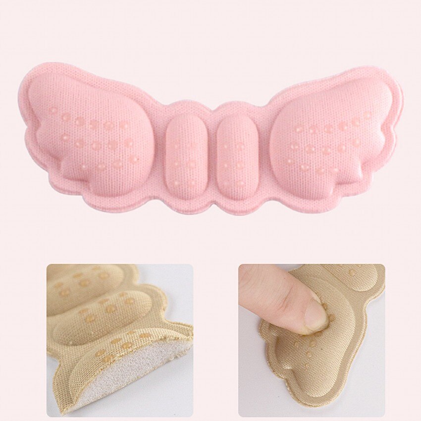 1 Paar Hoge Hak Inlegzolen Vlinder Aanpassen Grootte Hak Liner Grips Protector Sticker Hak Pad Voetverzorging Anti Hoogte Blijven hak Pads