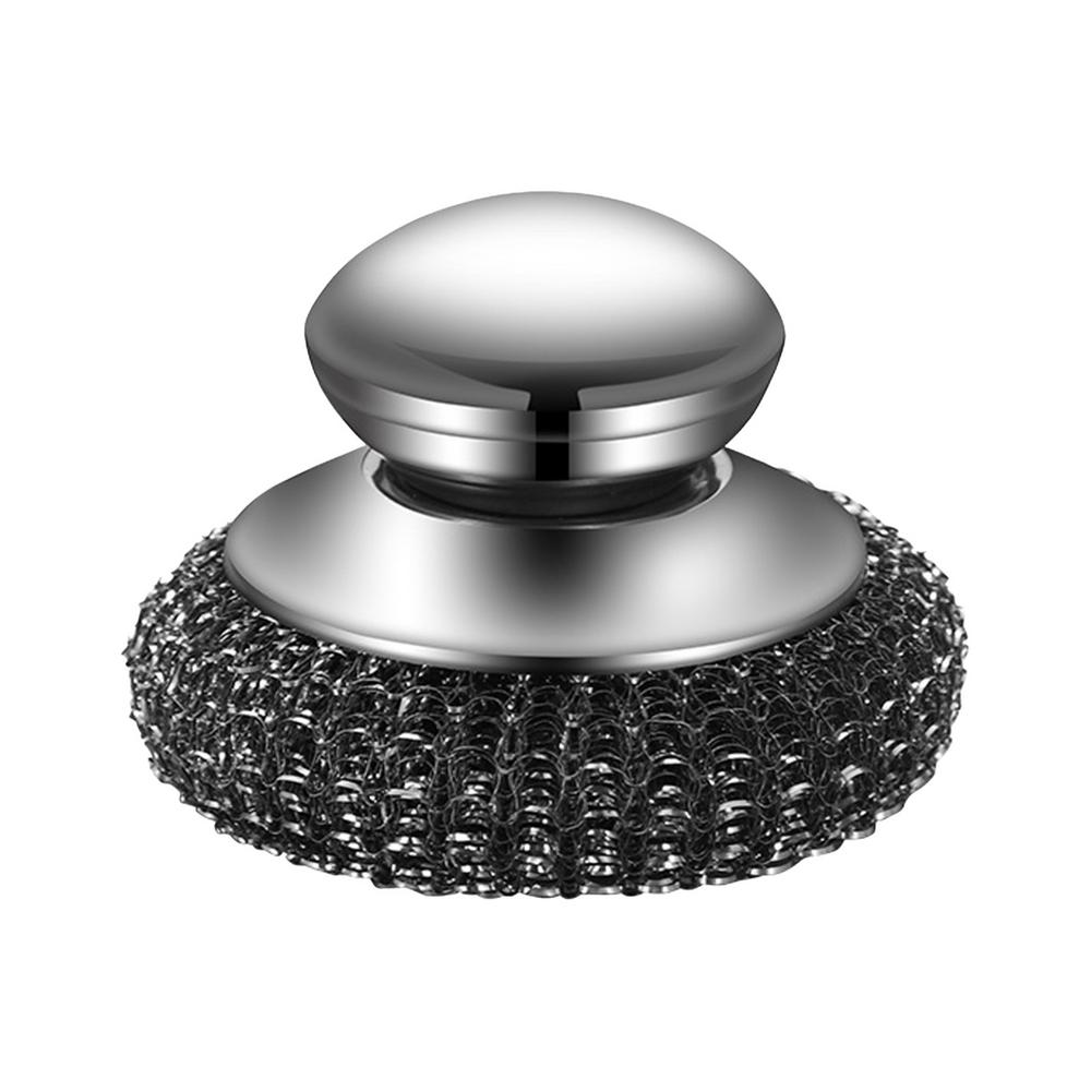 Oppvaskmaskin i rustfritt stål med håndtak oppvaskmaskin i ull kraftig skrubbeverktøy i stålull skrubbing i rustfritt stål: Default Title