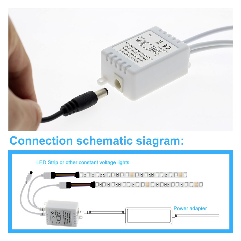 Led Rgb Controller DC12V Mini 44/24 Key Ir Remote Controller Voor 3528 5050 Rgb Led Strip Verlichting