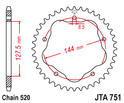 520 motocicleta piñón trasero engranaje para Ducati 748 S R SP Biposto 916 Strada Biposto SPS 800 Streetfighter monstruo