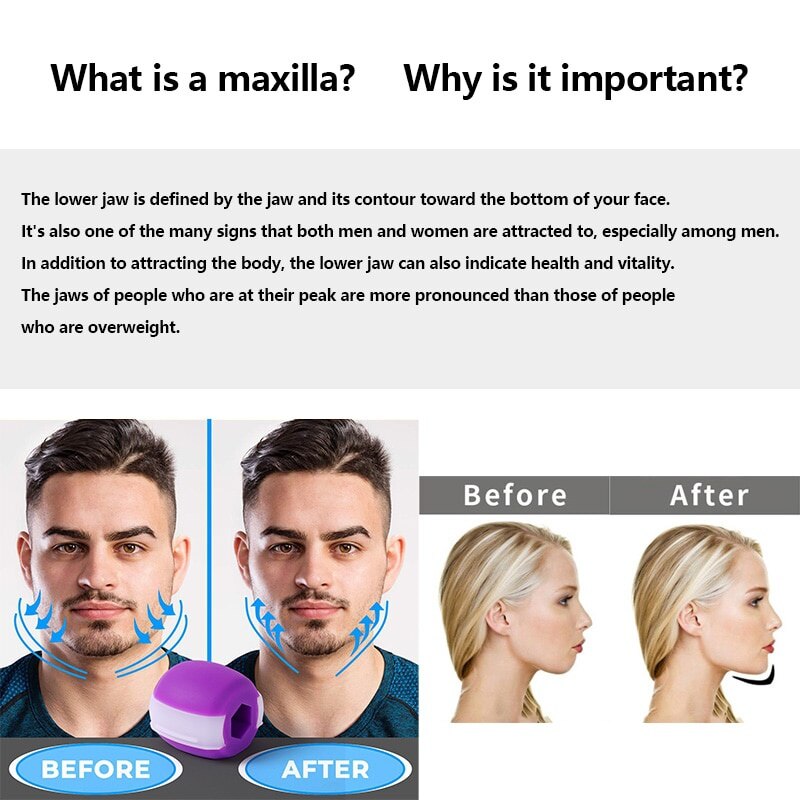 Simulator for Cheekbones Jaw Exerciser Jawline Jawzrsize Trainer Exercise Ball Jawliner Jawrsize Line Chew Ball Workout Muscle