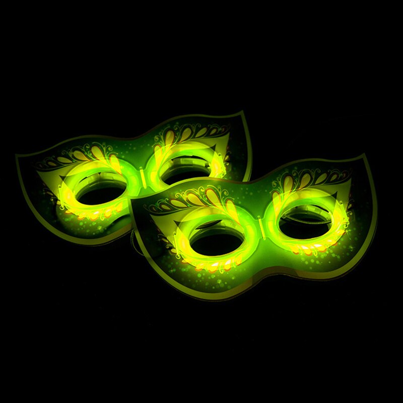 Glow Stick DIY Glowing Blue Eye Mask Prom Night Glow Mask Party Makeup Party Masquerade Christmas Halloween Toys