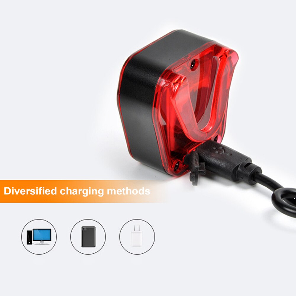 Fiets Licht Fietsen Fiets Achterlicht Fietsverlichting Usb Opladen Mtb Road Waterdichte Achter Fiets Licht Zaklamp