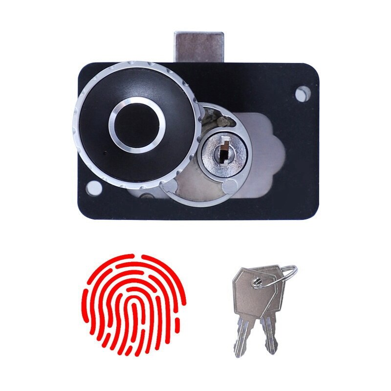 2 In 1 Vingerafdruk Slot Elektronische Kast Deursloten Smart Biometrische Archiefkast Lock Kit Vervanging Voor Home Office