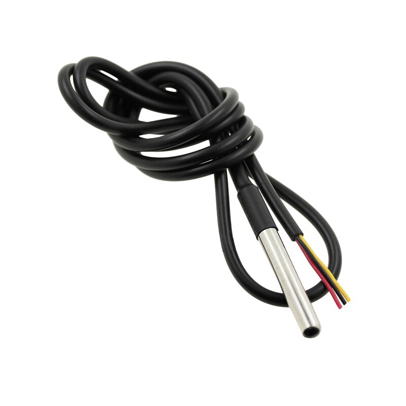 For Arduino DS1820 Stainless steel package Waterproof DS18b20 temperature probe temperature sensor 18B20