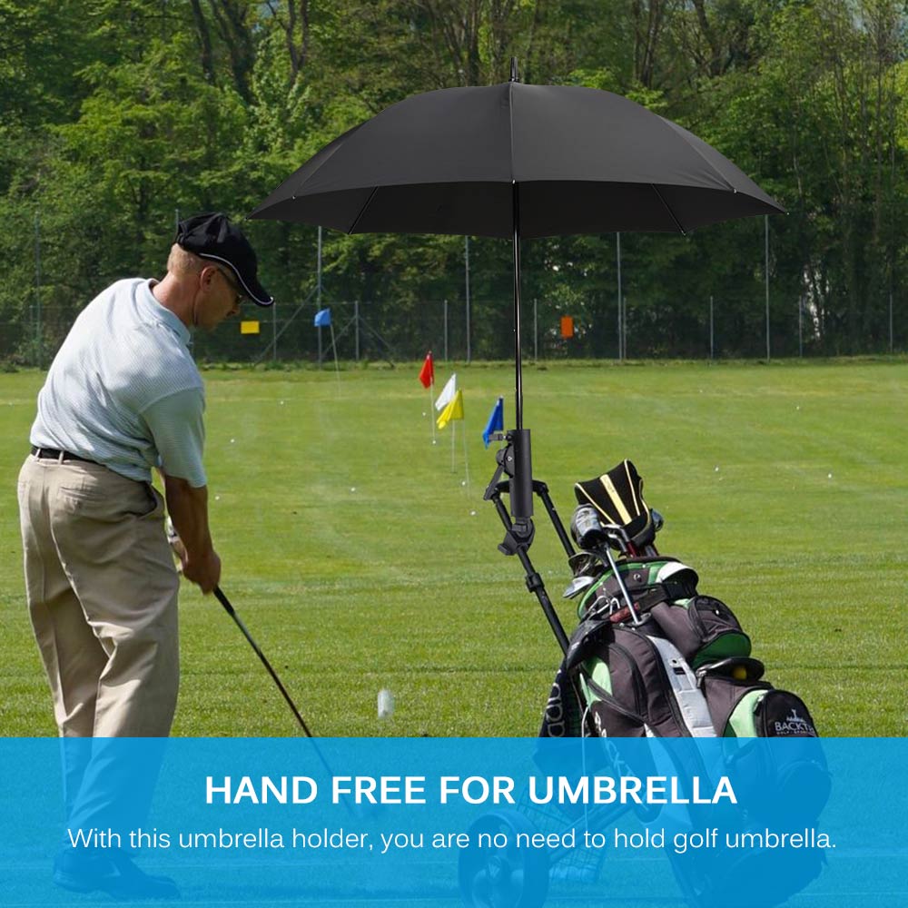 Golf paraply stativ golf cart paraply stativ golf cart roterende paraply stativ dobbelt lås stik beslag lås paraply stativ