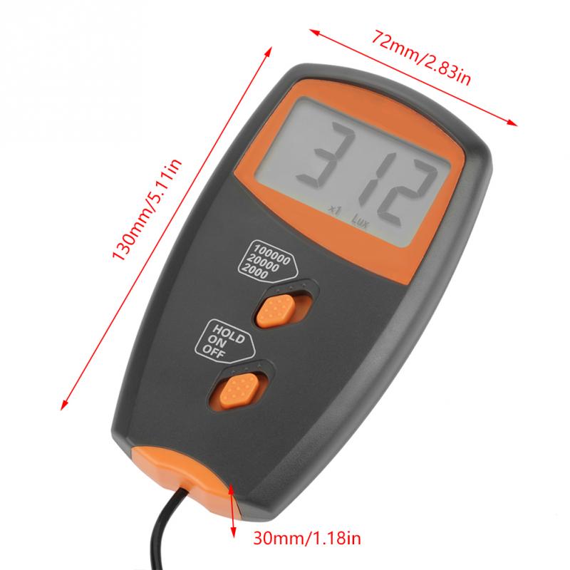 Handheld Mini Digital LUX Meter Digital Luxmeter LCD Display Light Meter Environmental Testing Illuminometer LX1010BS