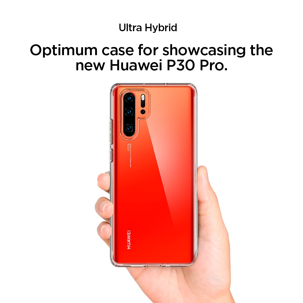 100% Originele Spigen Huawei P30 Pro/P30 Case Ultra Hybrid Clear Hard Panel Flexibele Bumper Hybrid Gevallen