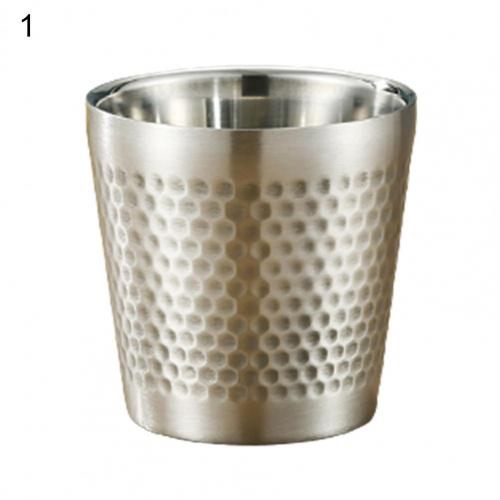 Gobelet à thé, 175/300ml, de couleur argent, de supérieure, pour le lait, tasse à thé, empilable, pour les Bars: 1