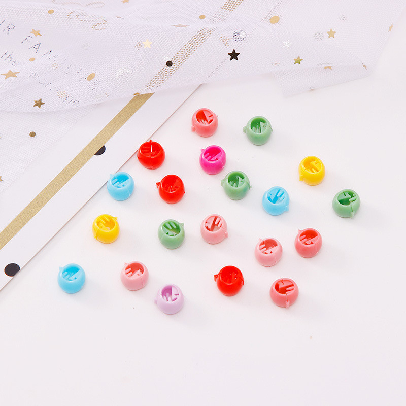 100Pcs Haar Vlechten Maker Kralen Hoofddeksels Leuke Candy Kleuren Plastic Haarspelden Haar Klauw Clips Voor Vrouwen Meisjes Haaraccessoires