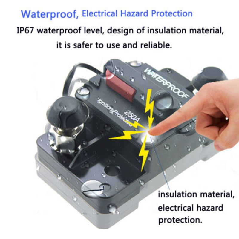30A 40A 50A 60A 70A 80A 100A 120A 150A 200A 250A 300A Amp Circuit Breaker Zekering Reset 12-48V Dc Auto Boot Auto Waterdicht