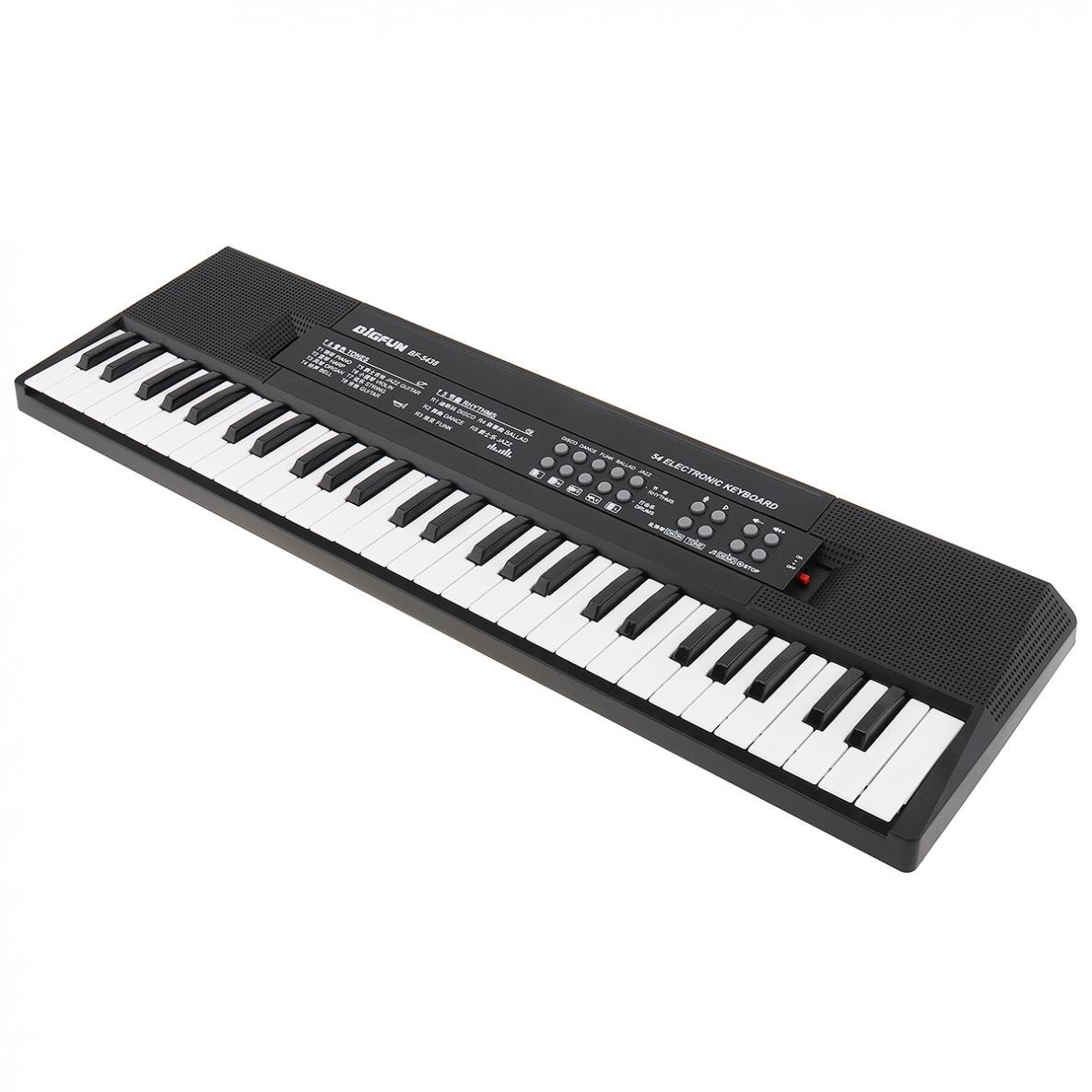 54 Keys Electronic Keyboard Piano Digital Music Key Board with Microphone Children Musical Enlightenments
