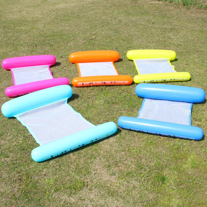 Summer Inflatable Floating Row Chair Pool Float Mattresses Beach Foldable Swimming Pool Fruit Chair Hammock Water Sport Mattress