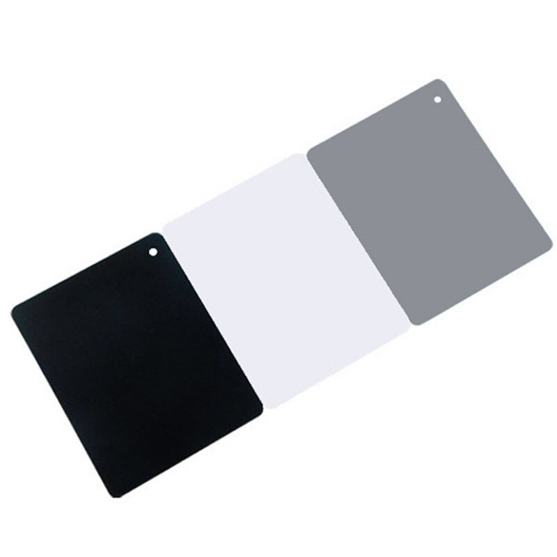 3in1 12,6 cm * 17,8 cm Digitale Grau Karte Weiß Schwarz 18% Grau Farbe Weiß Gleichgewicht + Gurt einstellen für digitale Fotografie