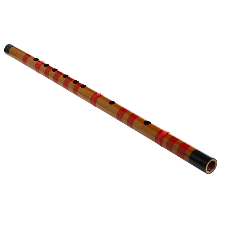 Traditional Long Bamboo Flute Clarinet Student Musical Instrument 7 Hole 42.5cm