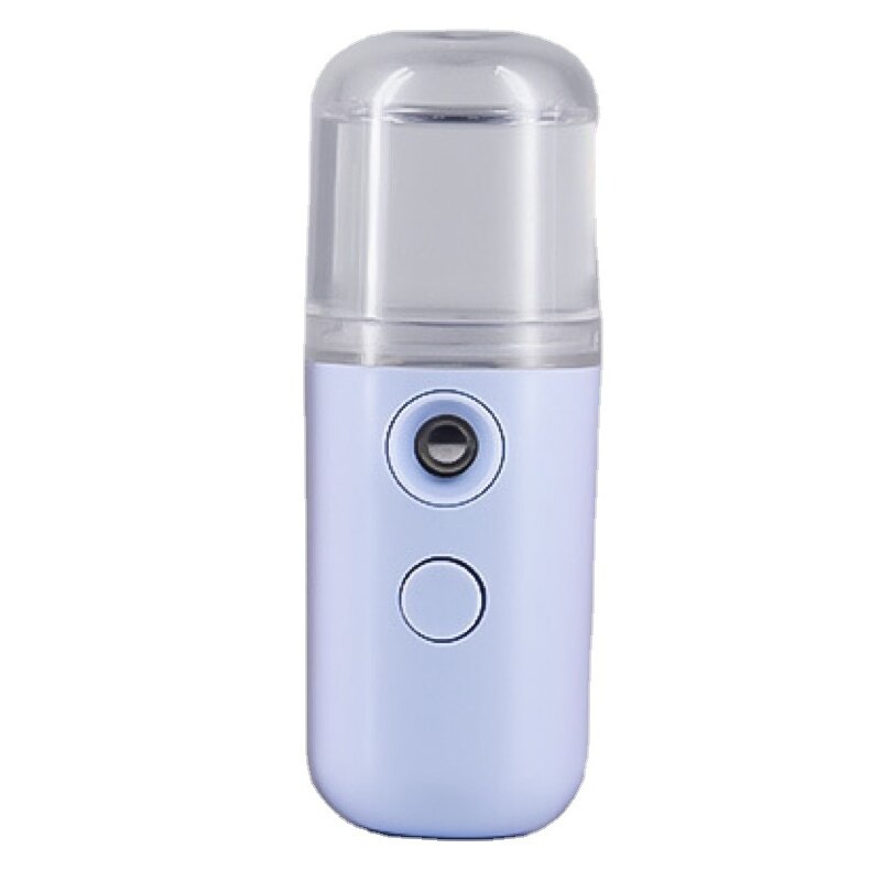 Gezicht Moisturizer Spuit Draagbare Luchtbevochtiger Handheld Water Verstuiver Facial Mini Nano Mist Diffuser Stoomboot Vernevelaar Schoonheid: blue