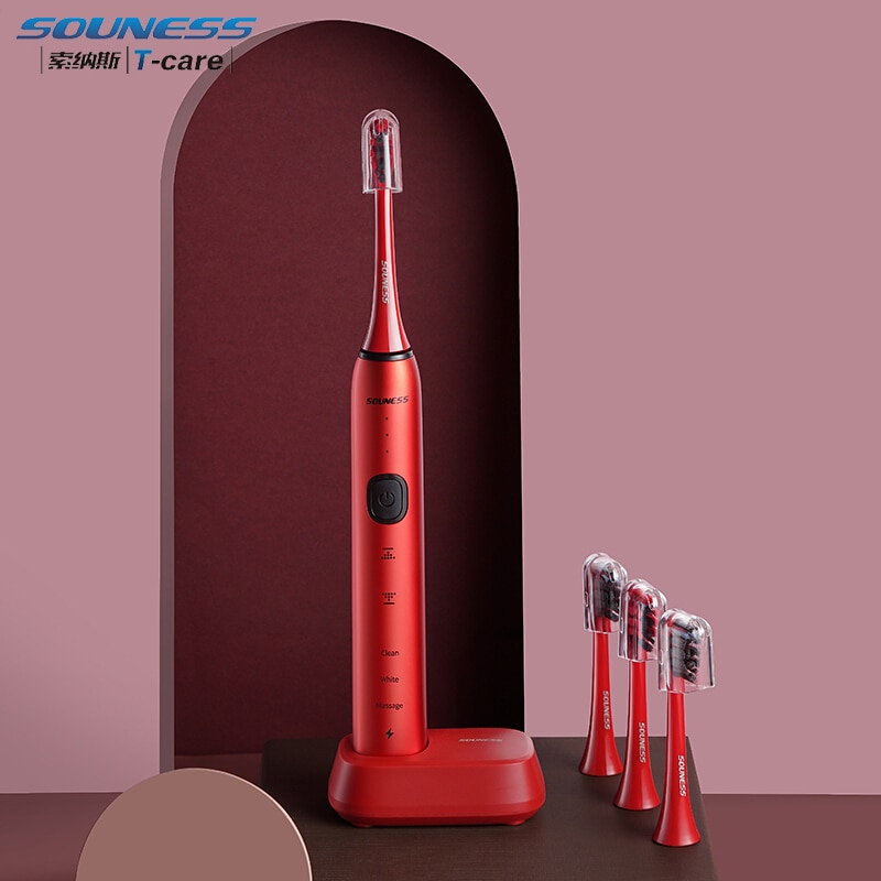 SOUNESS SNK01 Sonic Electric Toothbrush 3D Smart Touch Ultrasonic Automatic Tooth Brush Adult IPX7 Waterproof Electric Brush Set